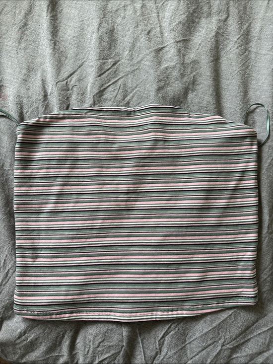 Garage Tops - Garage Strapless Knit Tube Top in Pink, Green and Black